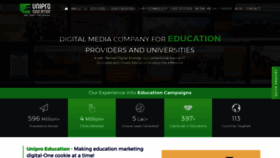 What Uniproeducation.com website looked like in 2019 (4 years ago)