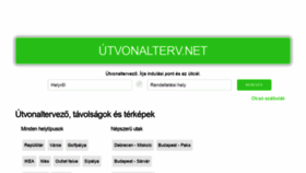 What Utvonalterv.net website looked like in 2019 (4 years ago)
