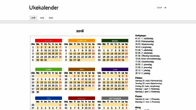 What Ukekalender.no website looked like in 2019 (4 years ago)