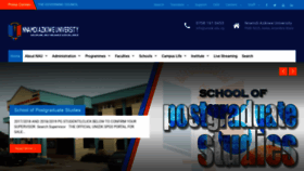 What Unizik.edu.ng website looked like in 2019 (4 years ago)