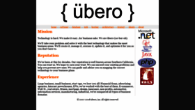 What Ubero.com website looked like in 2019 (4 years ago)