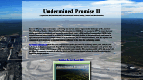 What Underminedpromise.org website looked like in 2019 (6 years ago)