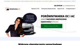 What Ubezpieczamy-auto.pl website looked like in 2019 (4 years ago)