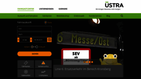 What Uestra.de website looked like in 2019 (4 years ago)