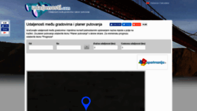 What Udaljenosti.com website looked like in 2019 (4 years ago)