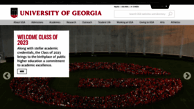 What Uga.edu website looked like in 2019 (4 years ago)