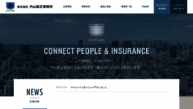 What Uchiyama.co.jp website looked like in 2019 (4 years ago)