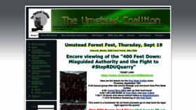 What Umsteadcoalition.org website looked like in 2019 (4 years ago)