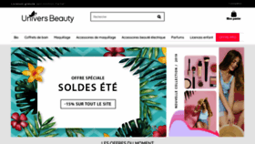 What Universbeauty.fr website looked like in 2019 (4 years ago)