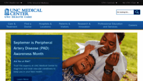 What Uncmedicalcenter.org website looked like in 2019 (4 years ago)
