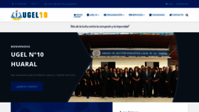 What Ugel10huaral.gob.pe website looked like in 2019 (4 years ago)