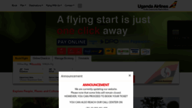 What Ugandanationalairlines.com website looked like in 2019 (4 years ago)