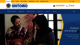 What Unitomo.ac.id website looked like in 2019 (5 years ago)