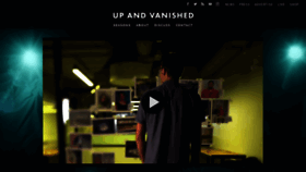 What Upandvanished.com website looked like in 2019 (4 years ago)
