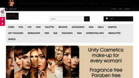 What Unitycosmetics.com website looked like in 2019 (4 years ago)