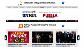 What Unionpuebla.mx website looked like in 2019 (4 years ago)