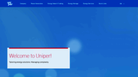 What Uniper.energy website looked like in 2019 (4 years ago)
