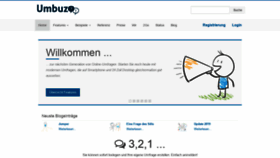 What Umbuzoo.de website looked like in 2019 (4 years ago)