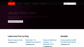 What Ubuntu.com.cn website looked like in 2019 (4 years ago)