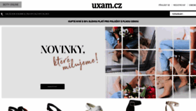 What Uxam.cz website looked like in 2019 (4 years ago)