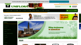 What Uniflora.pl website looked like in 2019 (4 years ago)