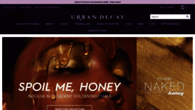 What Urbandecay.co.uk website looked like in 2019 (4 years ago)