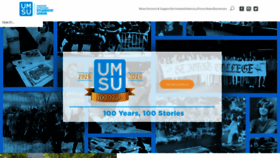 What Umsu.ca website looked like in 2019 (4 years ago)