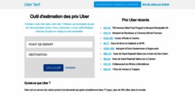 What Ubertarif.com website looked like in 2019 (4 years ago)
