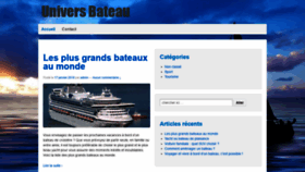 What Universbateau.fr website looked like in 2019 (4 years ago)