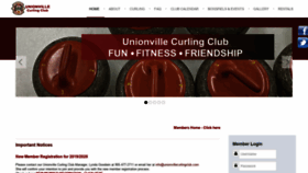 What Unionvillecurlingclub.com website looked like in 2019 (4 years ago)
