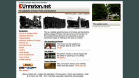 What Urmston.net website looked like in 2019 (4 years ago)
