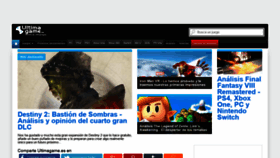 What Ultimagame.es website looked like in 2019 (4 years ago)