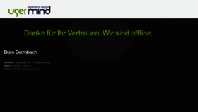 What Usermind.de website looked like in 2019 (4 years ago)