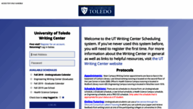 What Utoledo.mywconline.com website looked like in 2019 (4 years ago)