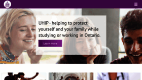 What Uhip.ca website looked like in 2019 (4 years ago)