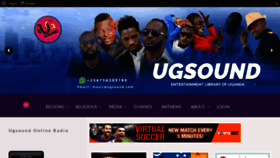 What Ugsound.com website looked like in 2019 (4 years ago)