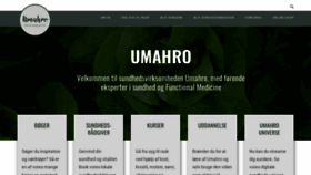 What Umahro.dk website looked like in 2019 (4 years ago)