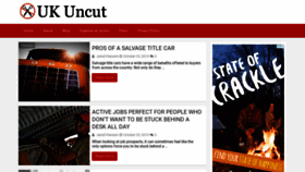 What Ukuncut.org.uk website looked like in 2019 (4 years ago)