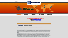 What Uskymax.com website looked like in 2019 (5 years ago)
