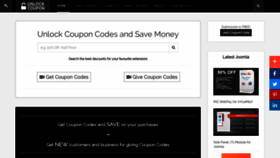 What Unlockcoupon.com website looked like in 2019 (4 years ago)