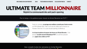 What Ultimateteammillionnaire.fr website looked like in 2019 (4 years ago)
