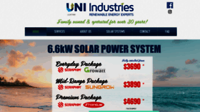 What Uni-industries.com.au website looked like in 2019 (4 years ago)