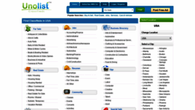 What Unolist.com website looked like in 2019 (4 years ago)
