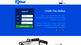 What Uhchat.net website looked like in 2019 (4 years ago)