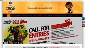 What Ugandafilmfestival.ug website looked like in 2019 (4 years ago)