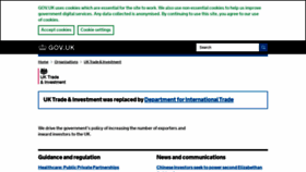 What Ukti.gov.uk website looked like in 2019 (4 years ago)