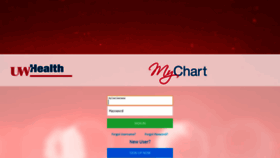 What Uwhealthmychart.org website looked like in 2019 (4 years ago)