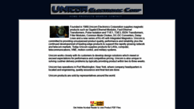 What Unicomelectronic.com website looked like in 2019 (4 years ago)