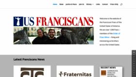 What Usfranciscans.org website looked like in 2019 (4 years ago)