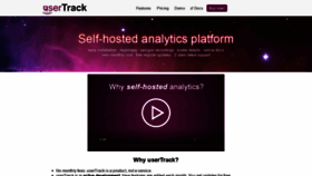 What Usertrack.net website looked like in 2019 (6 years ago)